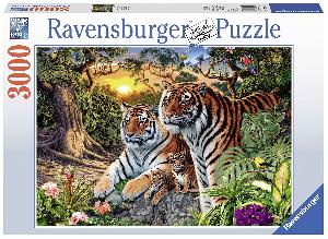 Ravensburger Puzzle 3000 Teile Versteckte Tiger
